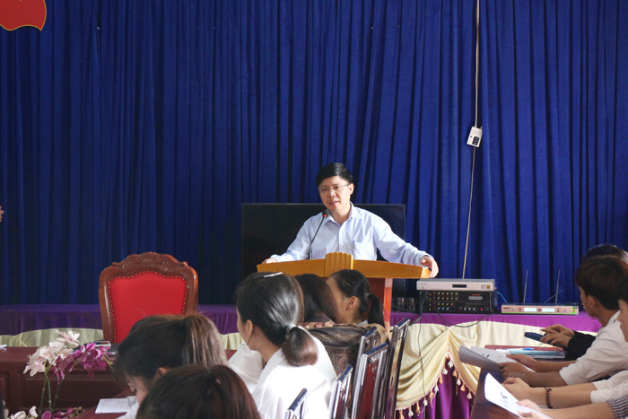 Ngày 21/4 vừa qua Ban hợp tác Phát triển Nhân lực Quốc tế HIDC - kết hợp với trường Cao đẳng nghề Phú Thọ đã đến và gặp gỡ trao đổi với các em học sinh trường THPT Văn Miếu